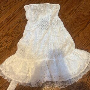 Fashion Nova White Eyelet Dress